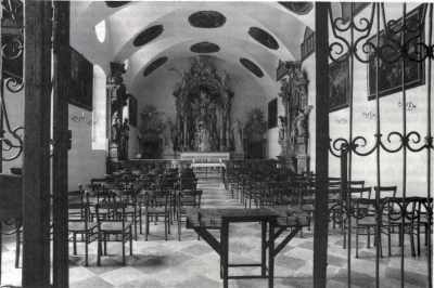 Innenansicht des Sacellum